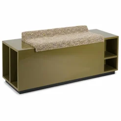 Sale The Socialite Family Banc coffre Cameleon en bois laqué et tissu effet tweed | Tigre