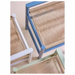 Sale Hübsch Banc en chêne Heritage | Bleu pétrole