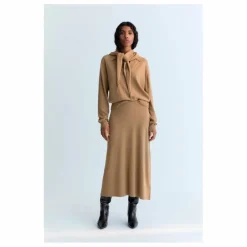 Sale the new society Bandana Agatha Laine Extra Fine Recyclée | Camel