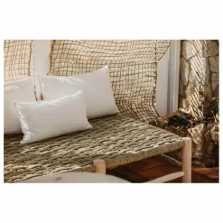 Cosydar Banquette 8 pieds en bois brut et palme