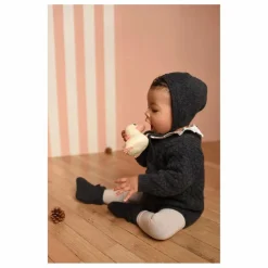 Sale Lililotte Barboteuse Diego Laine | Gris chiné