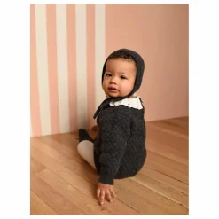 Sale Lililotte Barboteuse Diego Laine | Gris chiné