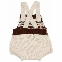 Clearance Búho Barboteuse Folk Laine | Ecru