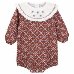 birinit Barboteuse Juliana Coton Bio | Bordeaux Hot