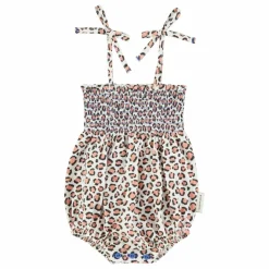 Best Piupiuchick Barboteuse Léopard Coton Bio | Ecru