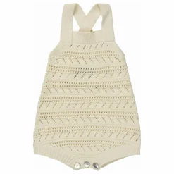 FUB Barboteuse Pointelle Maille Fine Coton Bio | Ecru Hot