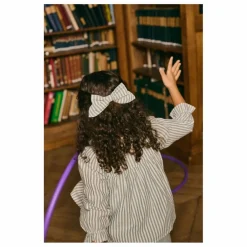 Louise Misha Barette Gilla Rayée Coton Bio | Vert amande