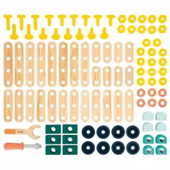 Janod Jeux Éducatifs|Baril Brico'Kids - 100 pièces