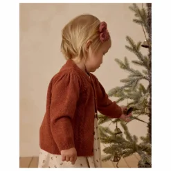 Quincy Mae Barrette Nœud Crochet | Rouge Brun Outlet