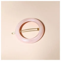 Bachca Barrette ronde Opaline | Rose Discount