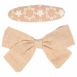 Gentil Coquelicot Barrettes Cérémonie - Set de 2 Nude Clearance