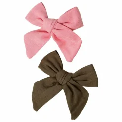 Gentil Coquelicot Barrettes Nœuds - Set de 2 | Rose Sale