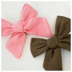 Gentil Coquelicot Barrettes Nœuds - Set de 2 | Rose Sale