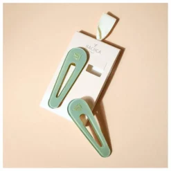 Online Bachca Barrettes Opaline - Set de 2 | Vert d'eau