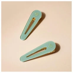 Online Bachca Barrettes Opaline - Set de 2 | Vert d'eau