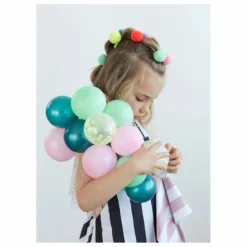 Meri Meri Barrettes Pompons - Set de 6 Multicolore Outlet