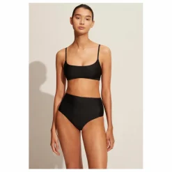 Hot Matteau Bas de Maillot Taille Haute | Noir