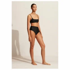 Hot Matteau Bas de Maillot Taille Haute | Noir