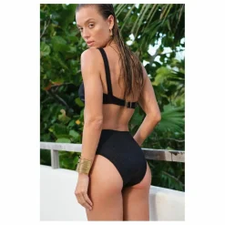 Femme Fresh & Salt Bas de Maillot Taille Haute Typha Zébré Zébré |