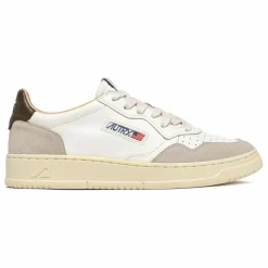 Autry Basket Medalist Low Cuir Et Suède | Marron Clearance