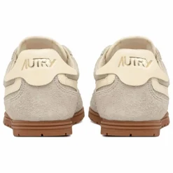 Autry Basket Windspin Low Bicolore Suède et Cuir | Gris clair Outlet