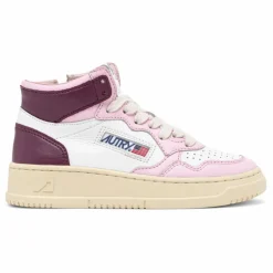 Enfant Autry Baskets Kids Medalist Mid Cuir Bicolore |