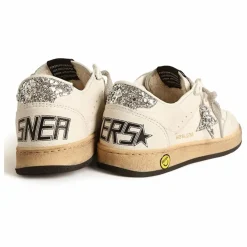 Enfant Golden Goose Baskets Lacets Ballstar Paillettes |