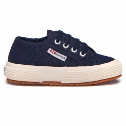 Outlet Superga Baskets Lacets Coton Basse | Bleu marine