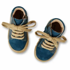 Petit Nord Baskets Lacets et Zip Bootie | Bleu New
