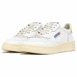 Autry Baskets Medalist Low Cuir | Jaune Discount