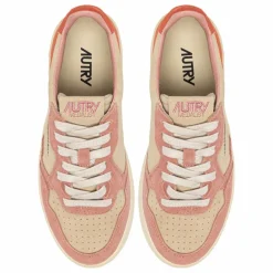 Femme Autry Baskets Medalist Low Tricolore Suède |