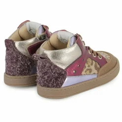 Enfant Pom d'Api Baskets Mousse Bump Leopard |