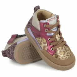 Enfant Pom d'Api Baskets Mousse Bump Leopard |