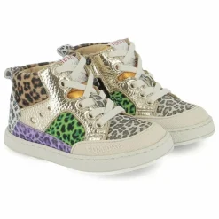 Pom d'Api Baskets Mousse Bump Velours | Doré