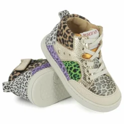 Pom d'Api Baskets Mousse Bump Velours | Doré