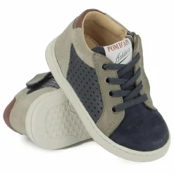 Enfant Pom d'Api Baskets Mousse Lace Perfo Velours |