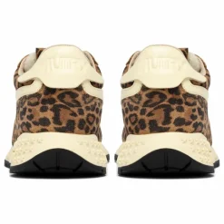 Autry Baskets Reelwind Léopard Suède | Marron