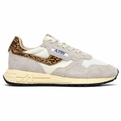 Femme Autry Baskets|Baskets Reelwind Low Suède Et Nylon Léopard |