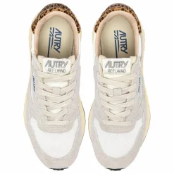Femme Autry Baskets|Baskets Reelwind Low Suède Et Nylon Léopard |