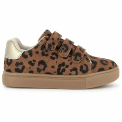 Enfant Bonton Baskets Scratchs Basil Leopard Velours |