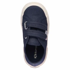 Superga Baskets Scratchs Coton Basse | Bleu marine Outlet