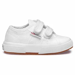 Discount Superga Baskets Scratchs Coton Basse | Blanc