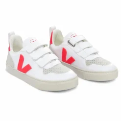 Discount Veja Baskets V-10 Scratchs Cuir | Rose