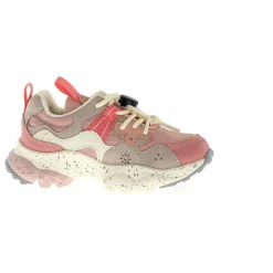 Enfant Flower Mountain Baskets|Baskets Yamano 3 Lacets Cuir Eco et Nylon |