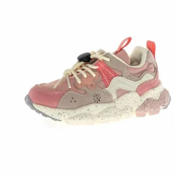 Enfant Flower Mountain Baskets|Baskets Yamano 3 Lacets Cuir Eco et Nylon |