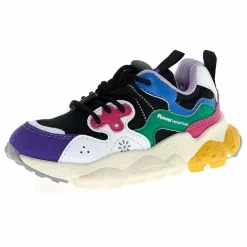 Flower Mountain Baskets Yamano 3 Lacets Cuir Eco et Nylon | Lavande Outlet