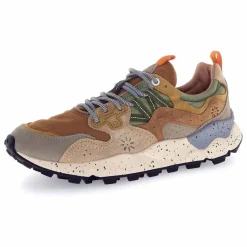 Outlet Flower Mountain Baskets Yamano 3 Suède et Nylon | Marron clair