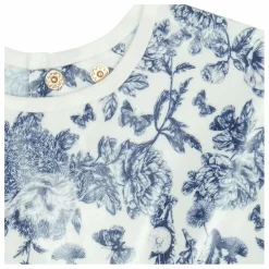 Hot Tartine et Chocolat Bavoir à manches enduit Toile de Jouy | Bleu marine