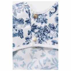 Hot Tartine et Chocolat Bavoir à manches enduit Toile de Jouy | Bleu marine