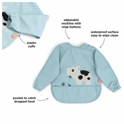 Done by deer Bavoir à manches Tiny Farm |